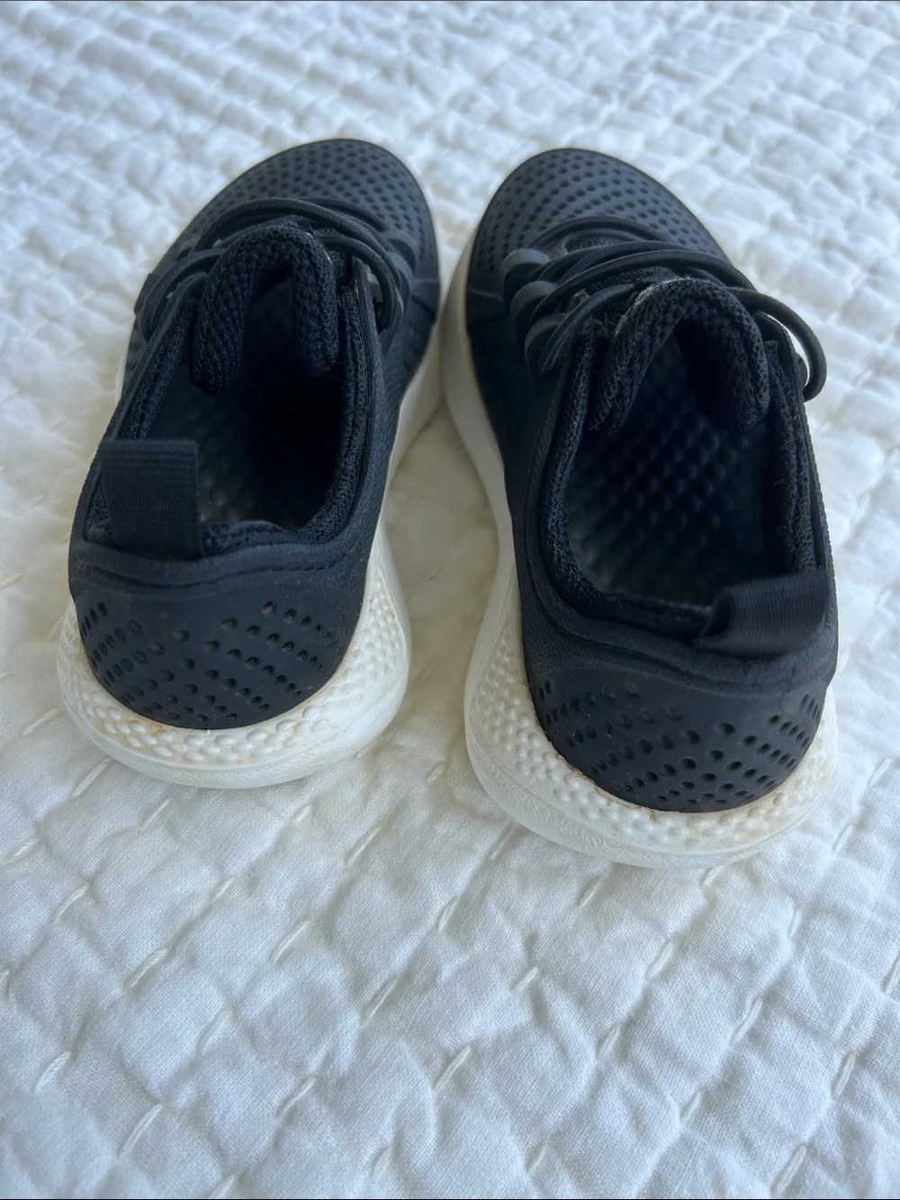 CROCS Kids Black and White LiteRide Sneakers